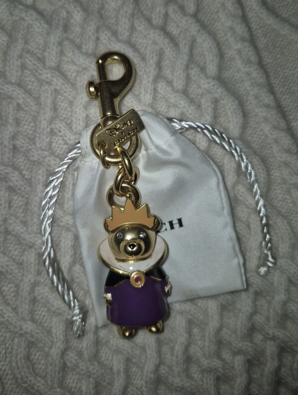 RARE Coach Disney Evil Queen Keychain